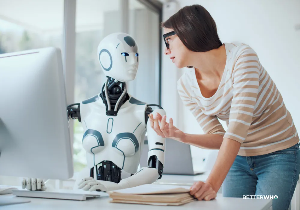 A property manager working with an AI assistant