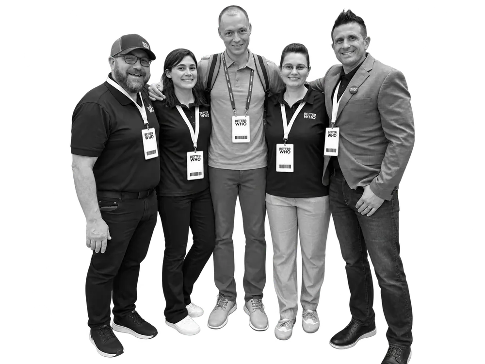 The BetterWho team at a conference